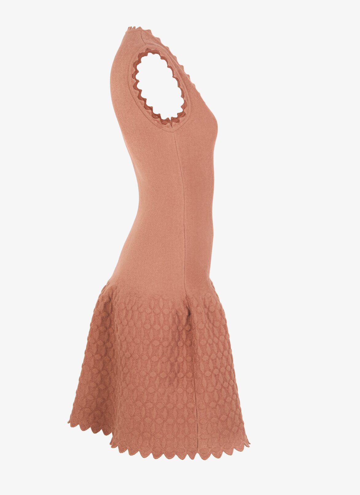 ポリアミドブレンド製 スカラップドレス ALAÏA ベージュ ポリアミドブレンド製 スカラップドレス